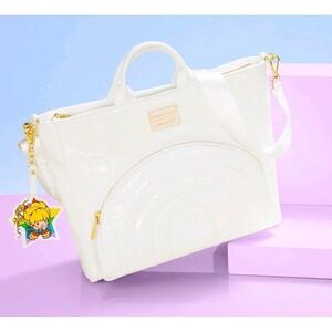 NWT Loungefly Rainbow Brite Iridescent Convertible Backpack & Tote Crossbody Bag